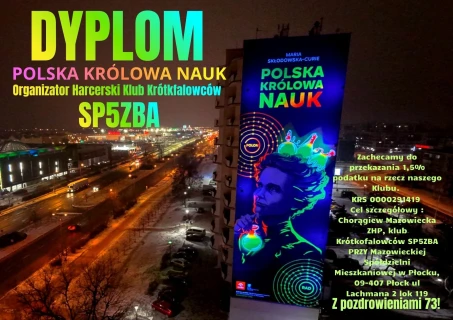 Polska Królowa Nauk -mural w Płocku
